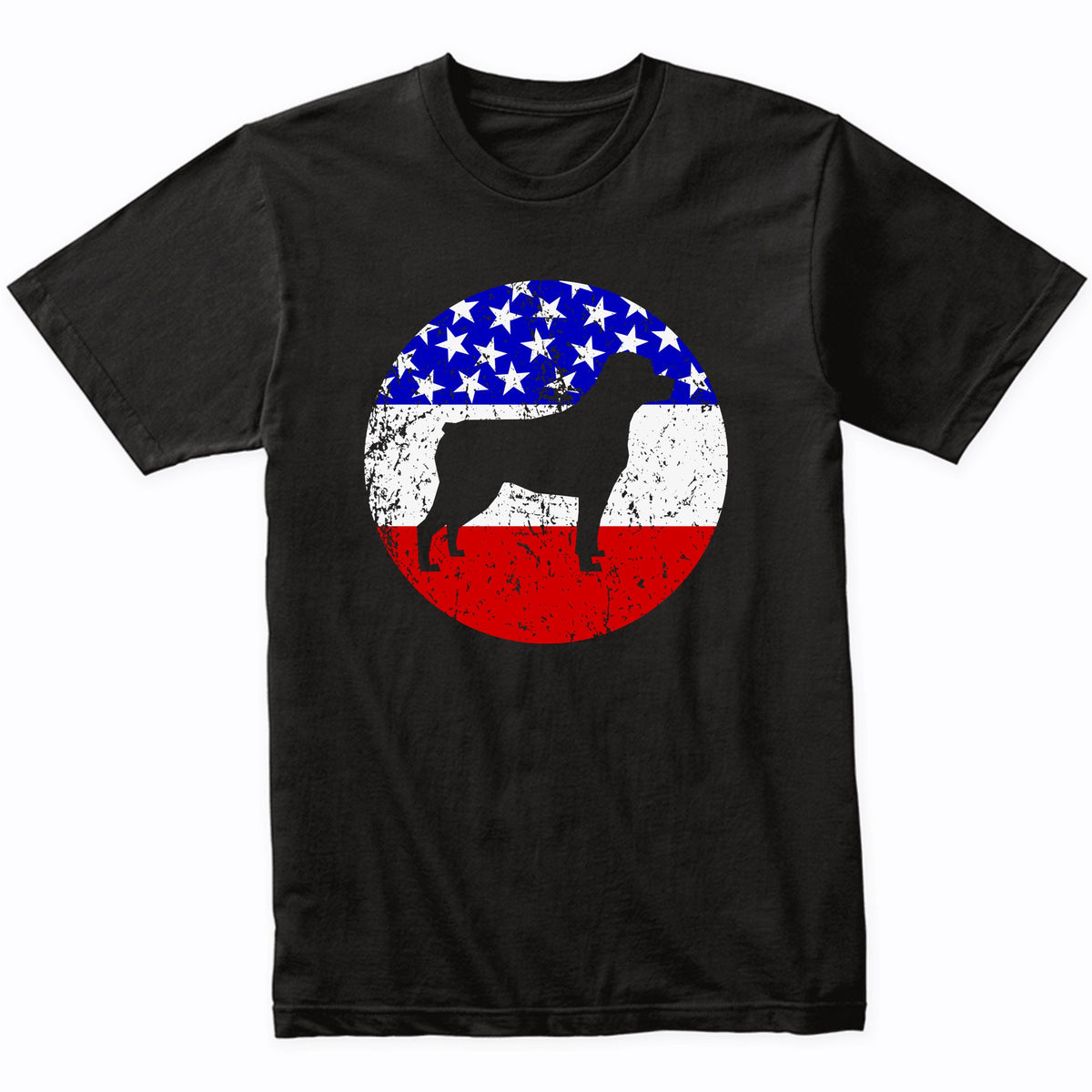 American Flag Rottweiler Shirt - Retro Rottweiler Dog T-Shirt