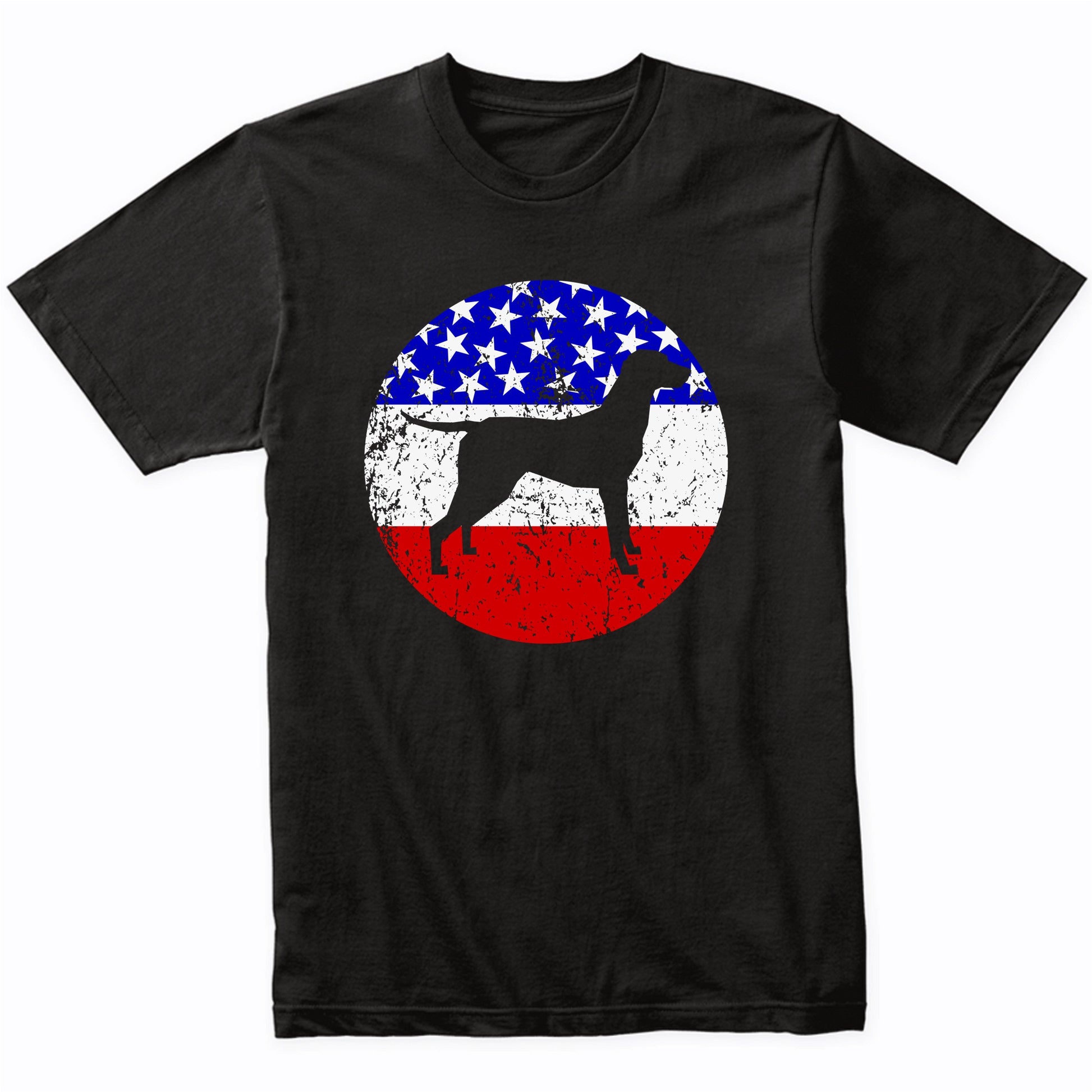 American Flag Vizsla Shirt - Retro Vizsla Dog T-Shirt