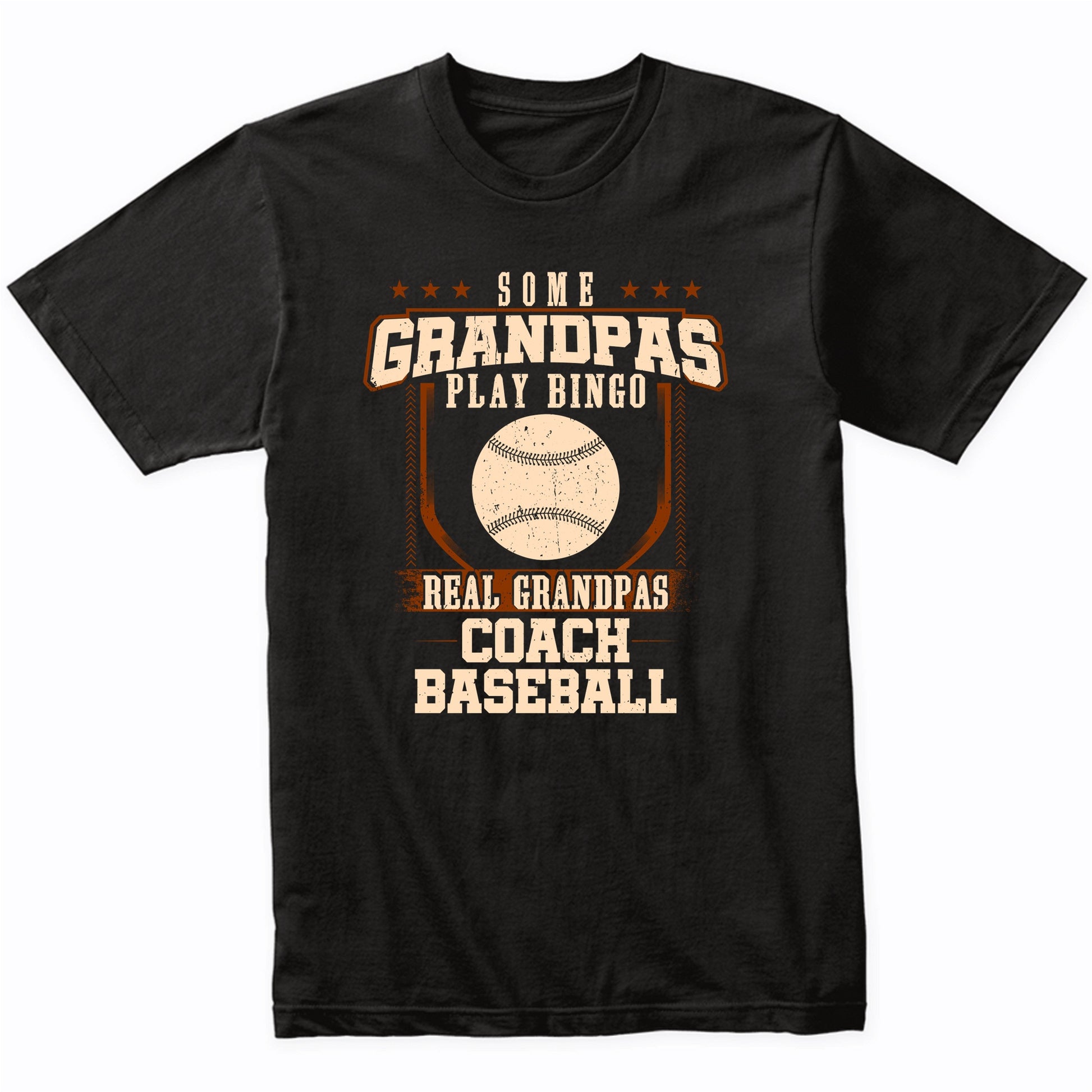 Some Grandpas Play Bingo Real Grandpas Coach Baseball Shirt