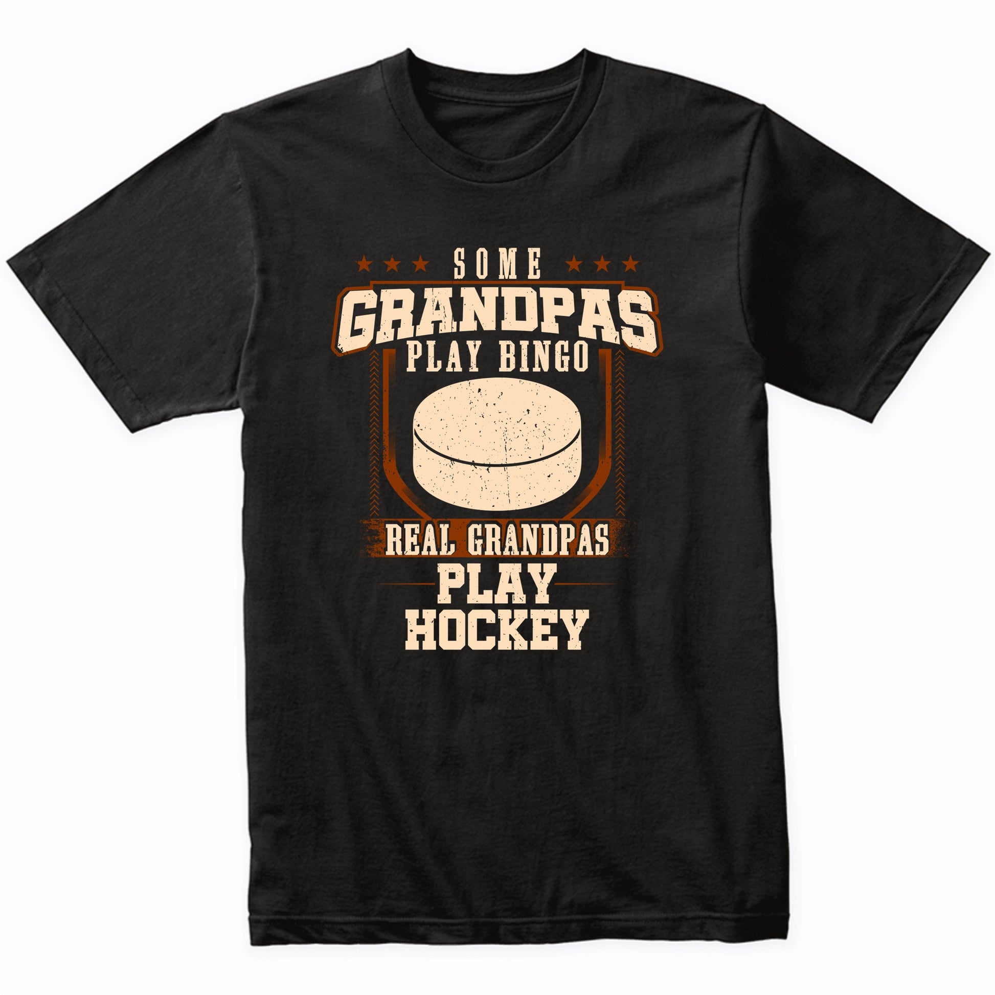 Some Grandpas Play Bingo Real Grandpas Play Hockey Shirt
