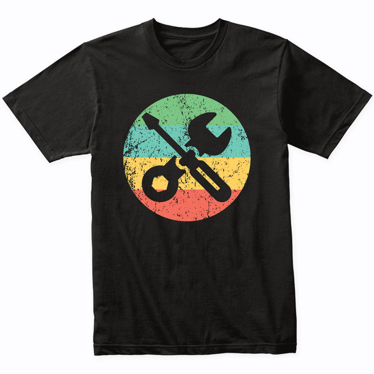 Car Mechanic Shirt - Retro Screwdriver Wrench T-Shirt