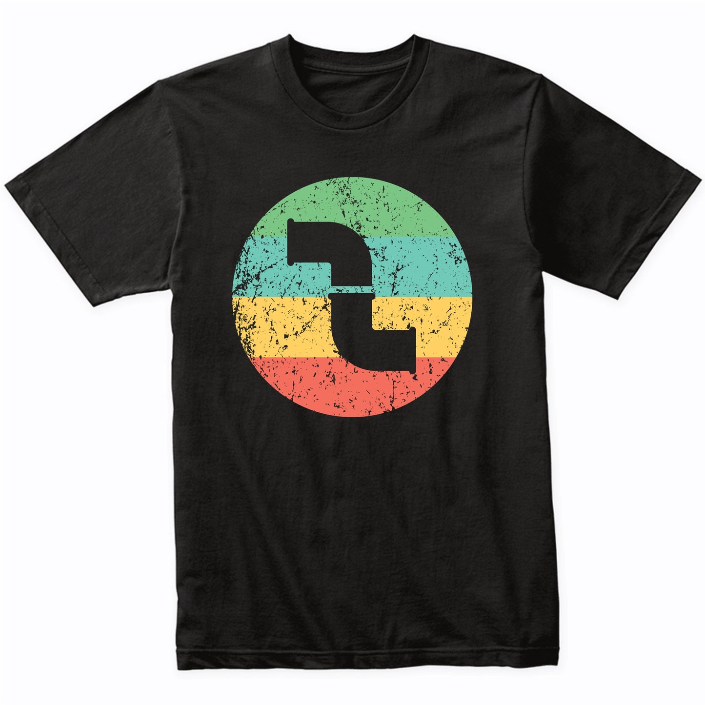 Plumber Shirt - Vintage Retro Water Pipes T-Shirt