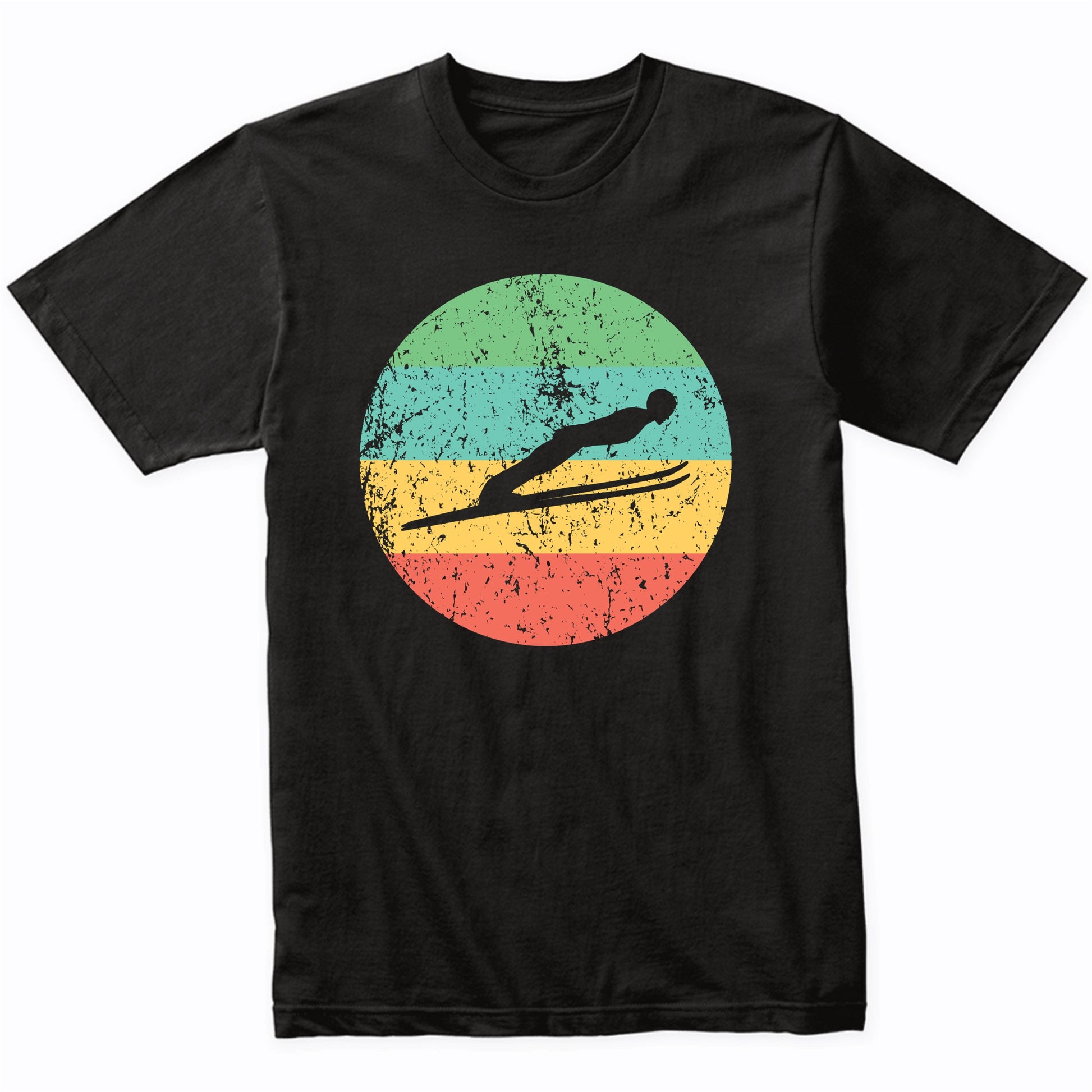 Ski Jumping Shirt - Vintage Retro Ski Jumper T-Shirt