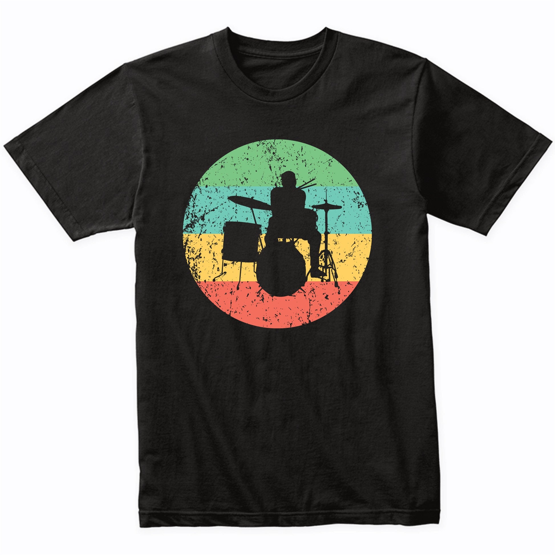 Drums Shirt - Vintage Retro Music T-Shirt