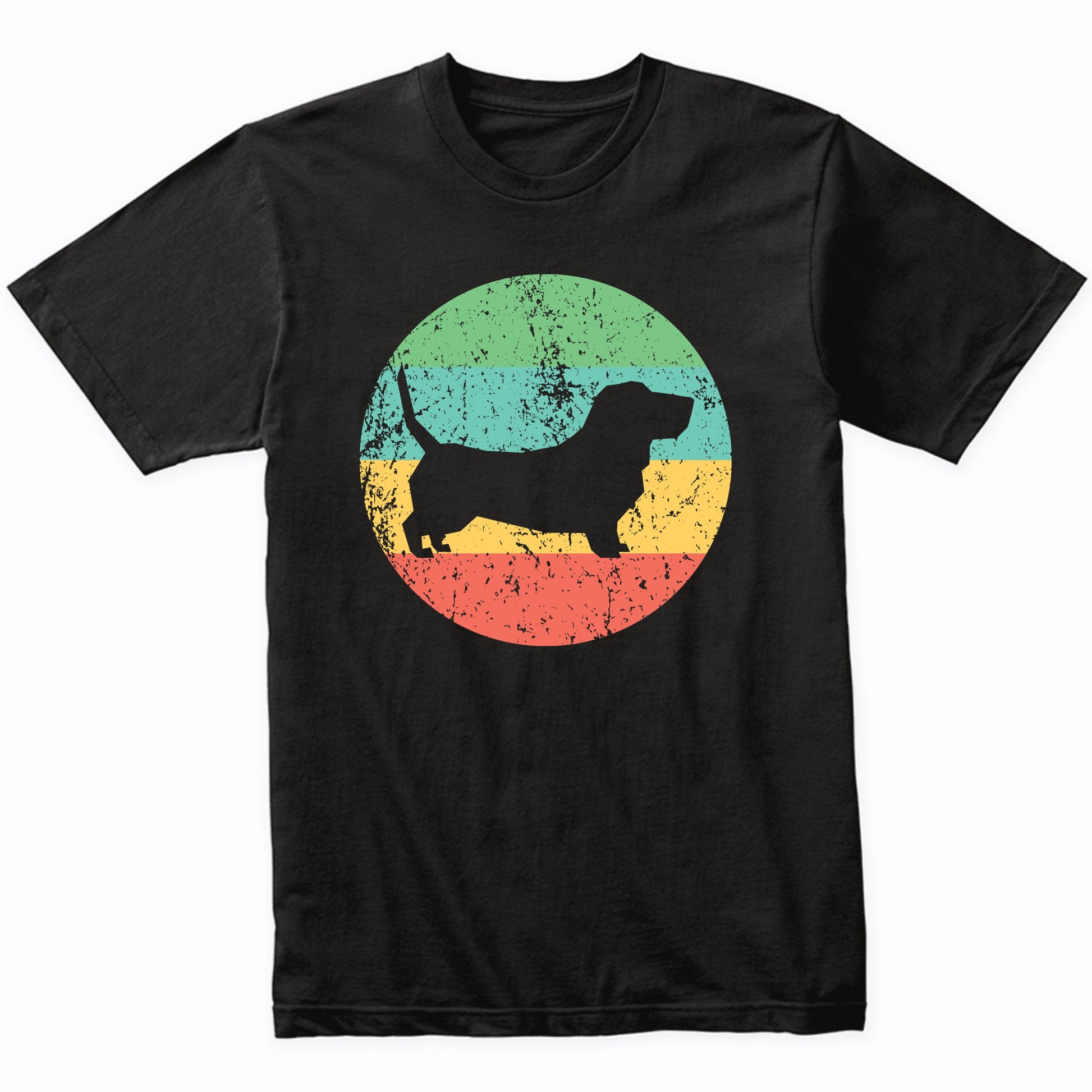 Basset Hound Shirt - Vintage Retro Basset Hound Dog T-Shirt