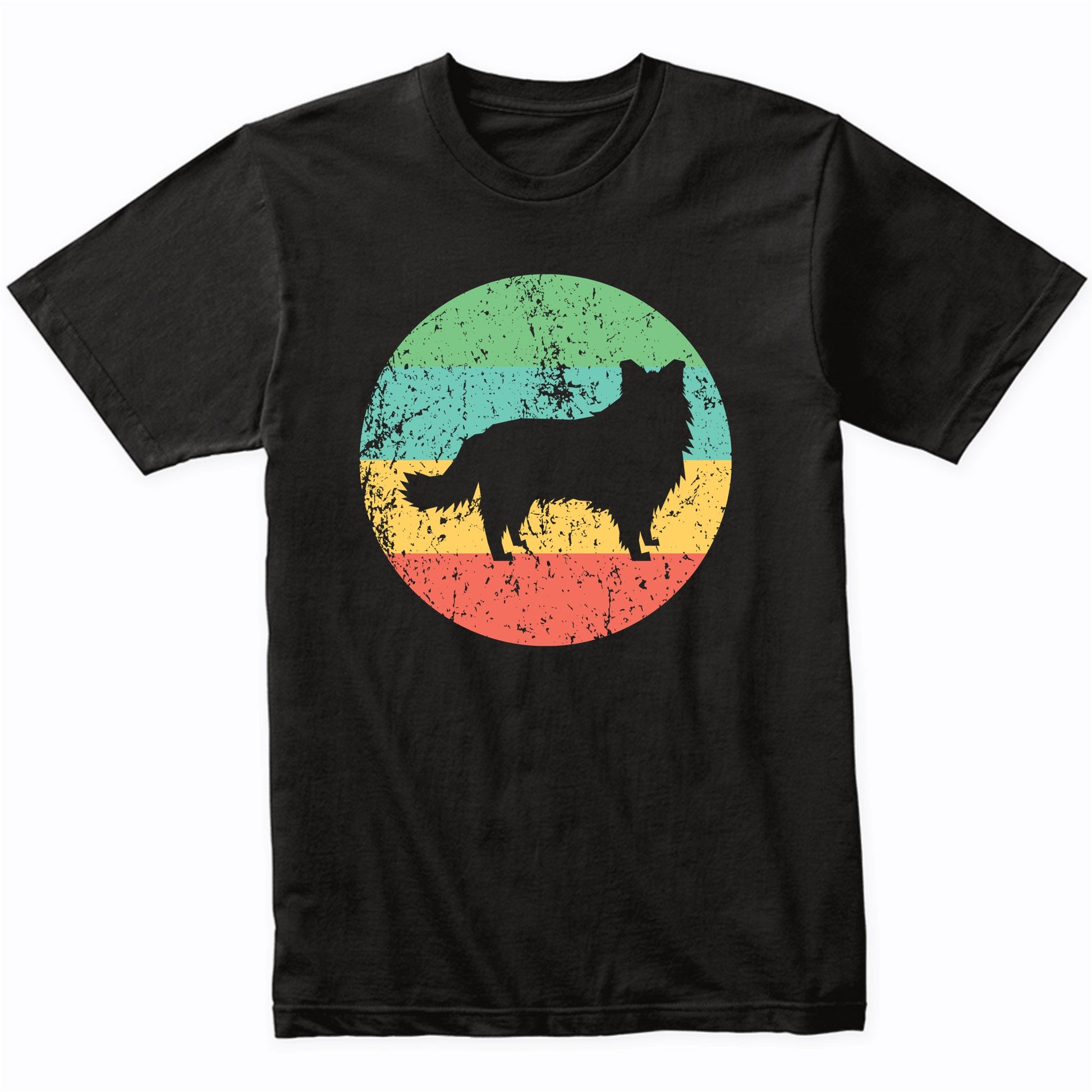 Border Collie Shirt - Vintage Retro Border Collie Dog Shirt