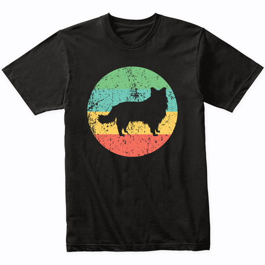 Border Collie Shirt - Vintage Retro Border Collie Dog Shirt