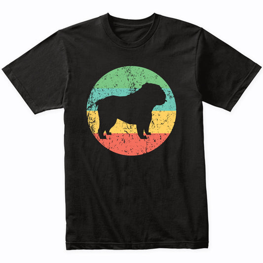 English Bulldog Shirt - Retro English Bulldog Dog T-Shirt