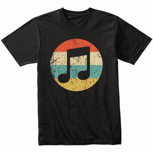 Musician Shirt - Retro Musical Notes Icon T-Shirt