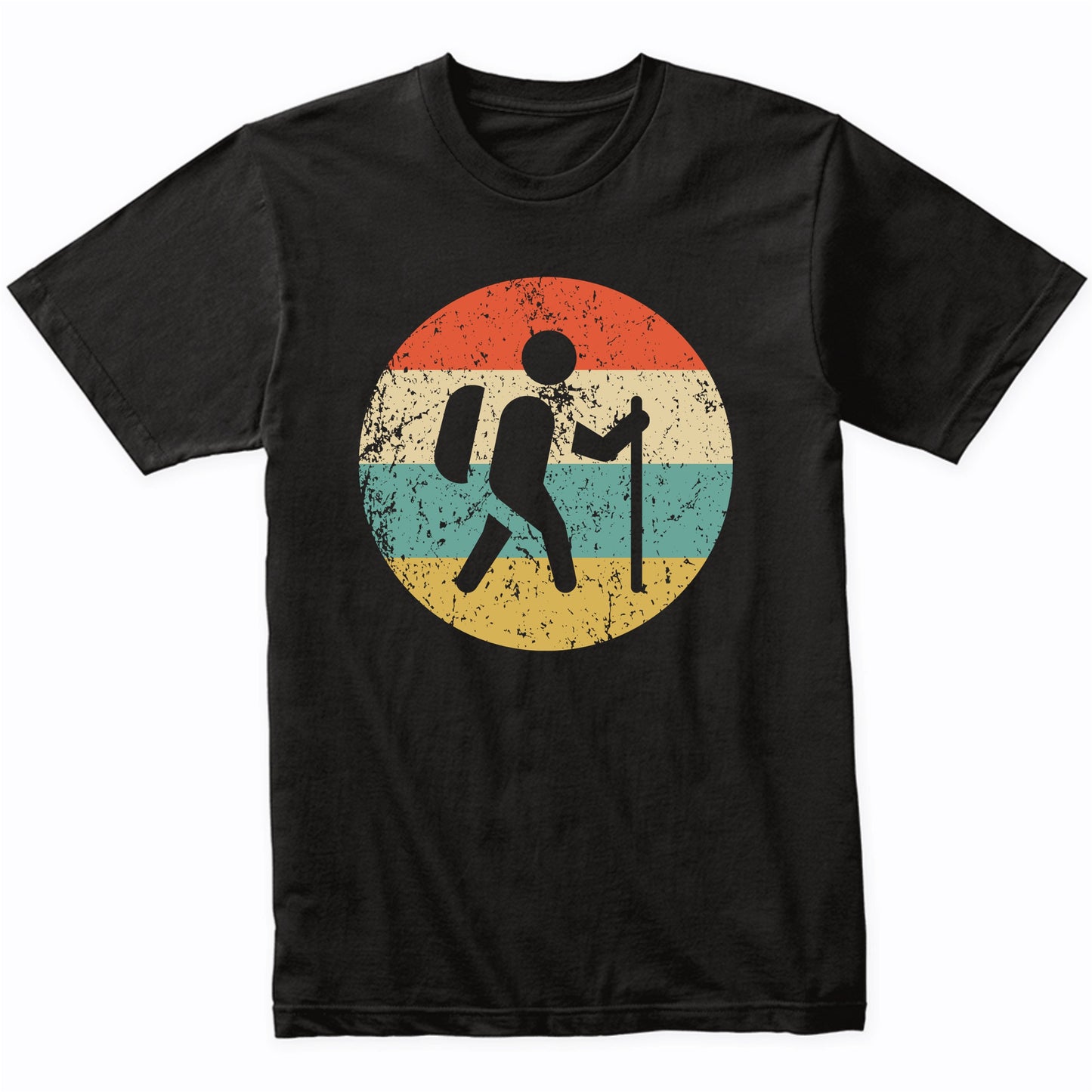 Hiking Shirt - Retro Hiker Icon T-Shirt