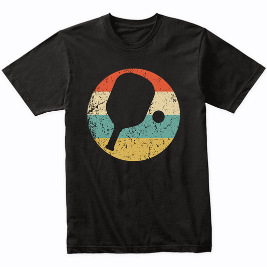 Pickleball Shirt - Retro Pickleball Paddle Icon T-Shirt