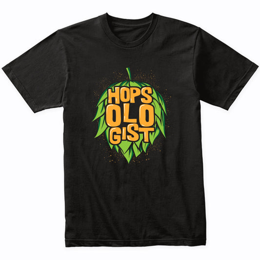 Hopsologist Funny Craft Beer Drinking T-Shirt