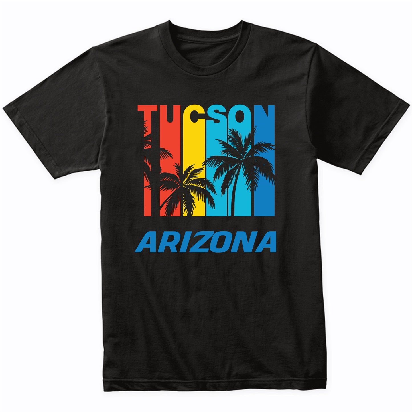 Retro Tucson Arizona Palm Trees Vacation T-Shirt