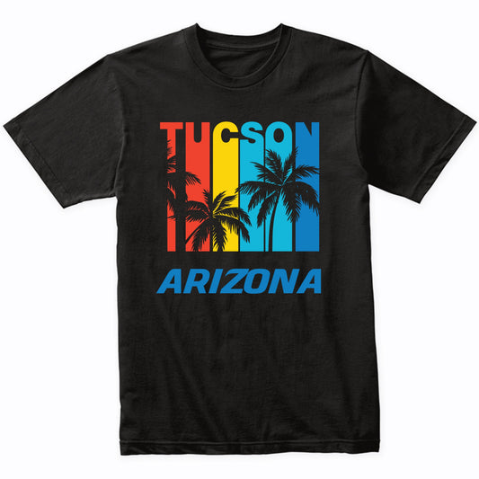 Retro Tucson Arizona Palm Trees Vacation T-Shirt