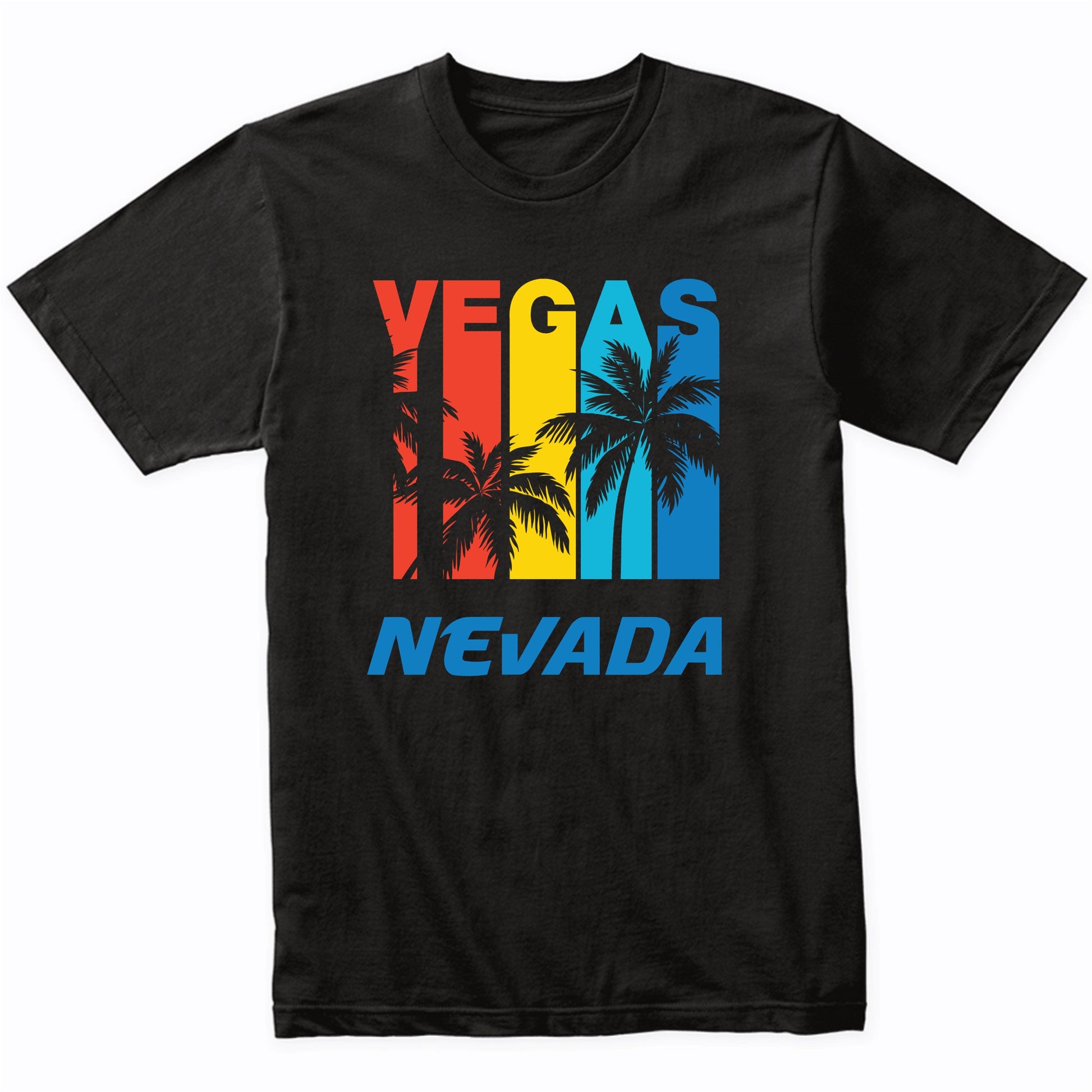 Retro Las Vegas Nevada Palm Trees Vacation T-Shirt
