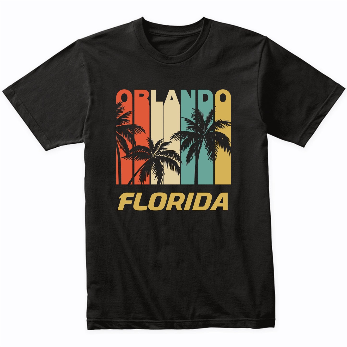Retro Orlando Florida Palm Trees Vacation T-Shirt