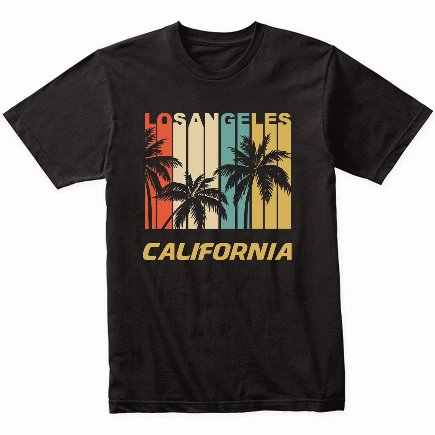 Retro Los Angeles California Palm Trees Vacation T-Shirt