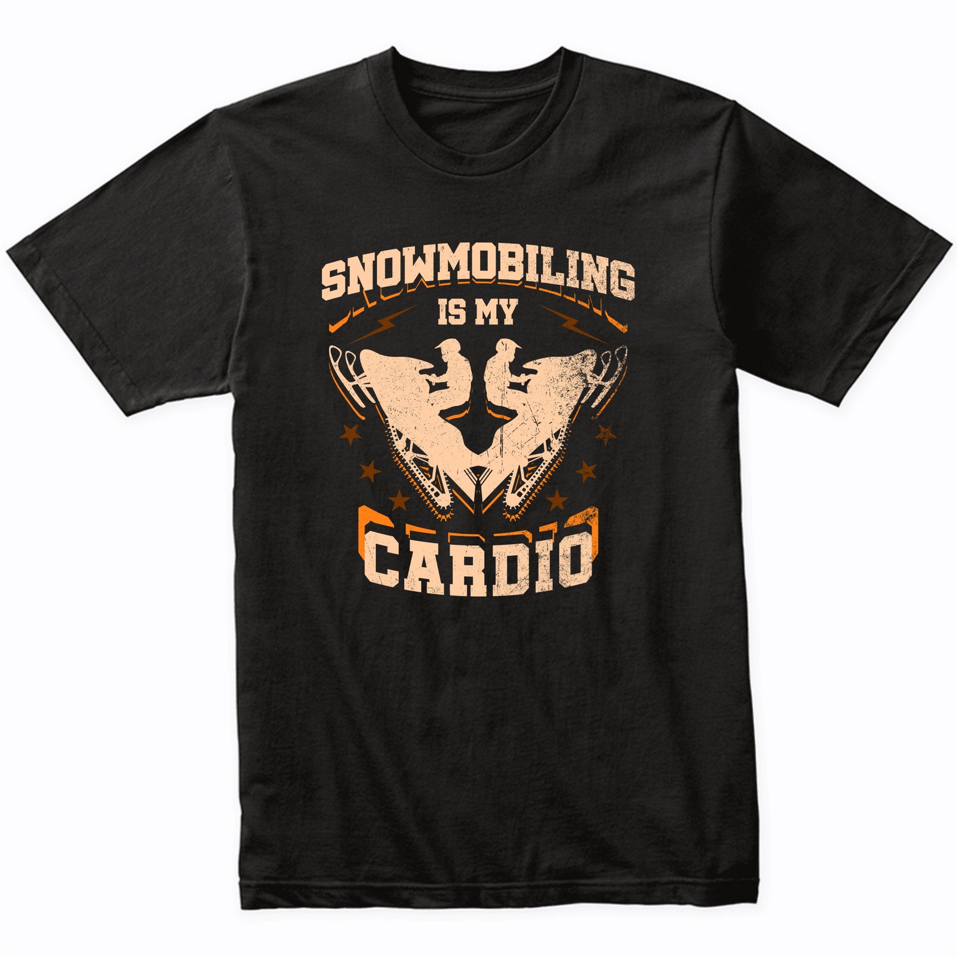 Snowmobiling Is My Cardio Funny Snowmobile Shirt