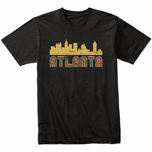 Retro Atlanta Georgia Skyline T-Shirt