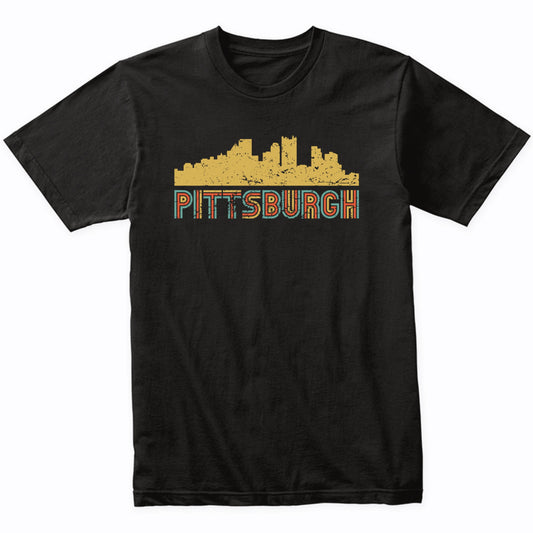 Retro Pittsburgh Pennsylvania Skyline T-Shirt