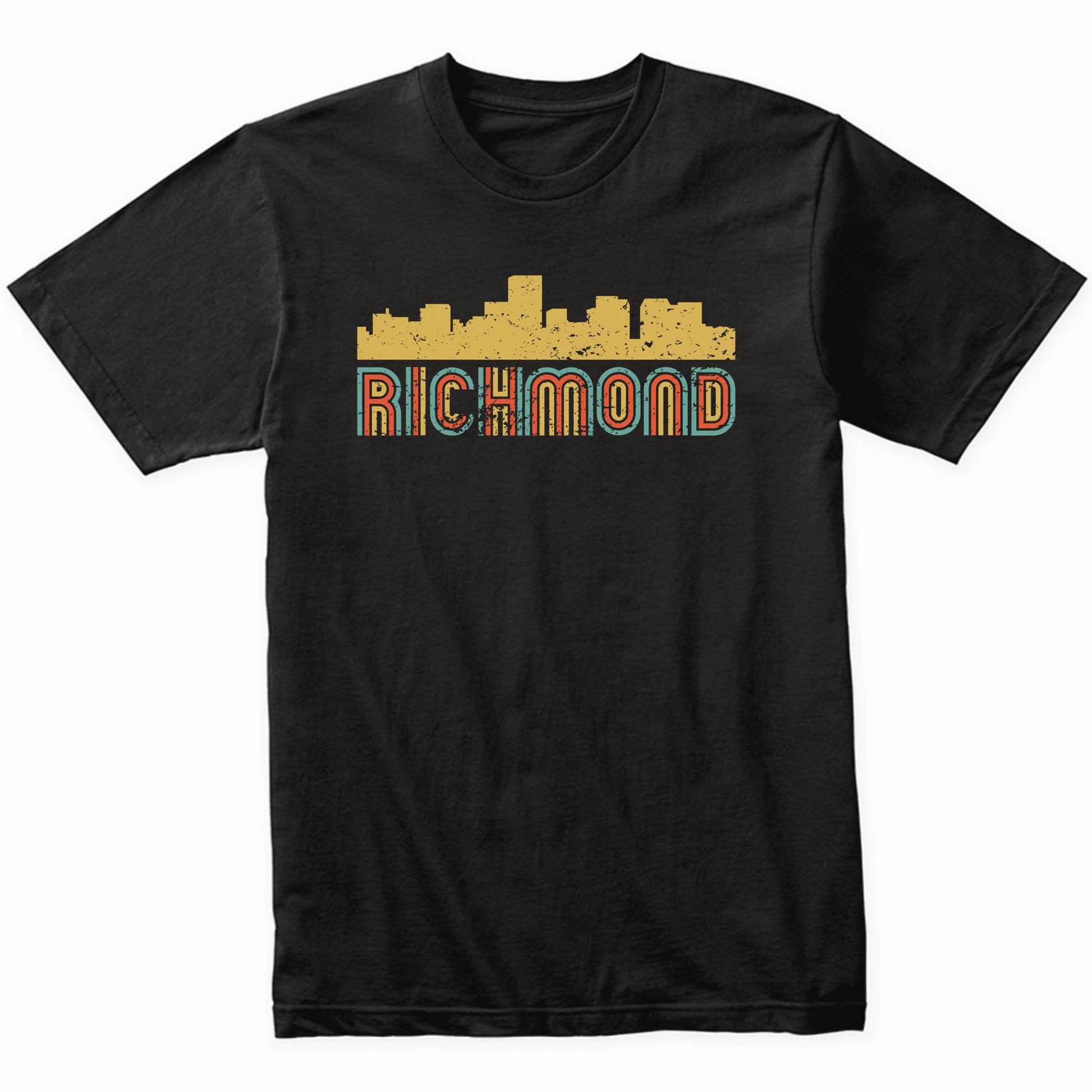 Retro Richmond Virginia Skyline T-Shirt