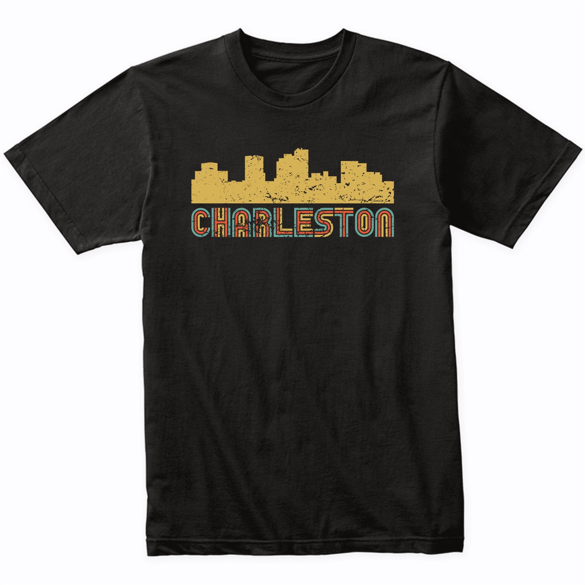 Retro Charleston West Virginia Skyline T-Shirt