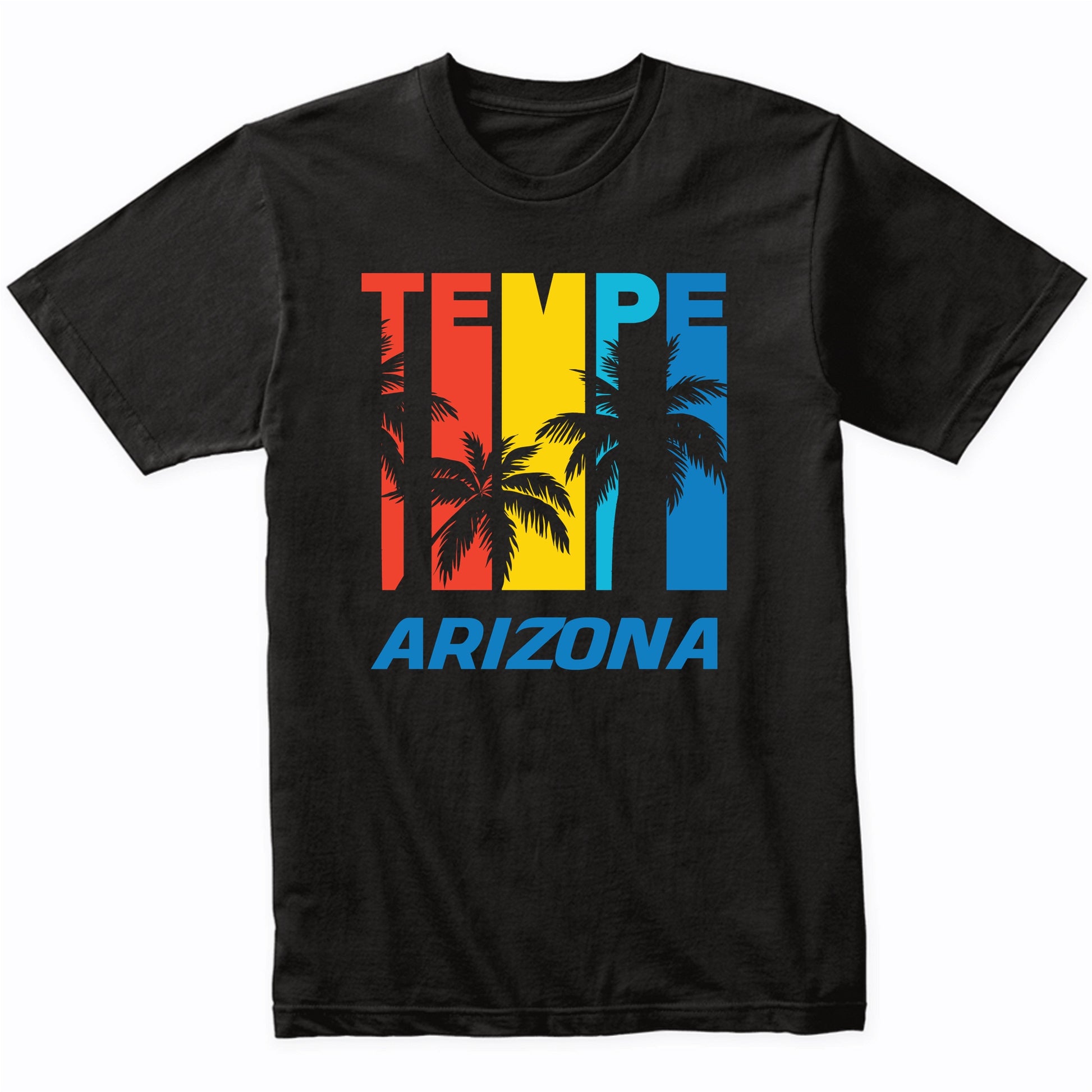 Retro Tempe Arizona Palm Trees Vacation T-Shirt