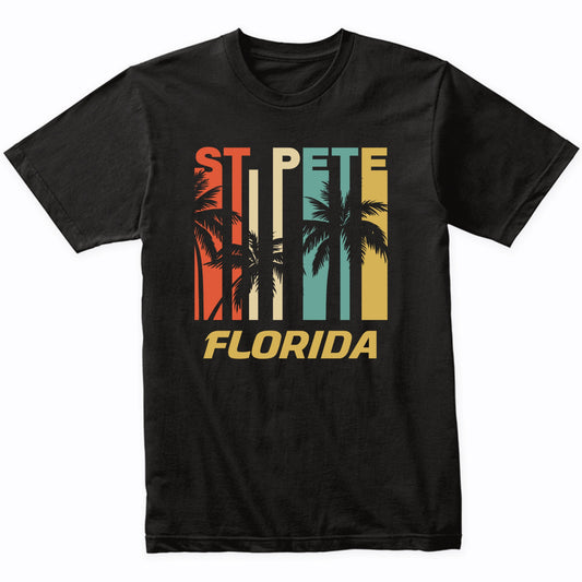 Retro St. Pete Florida Palm Trees Vacation T-Shirt