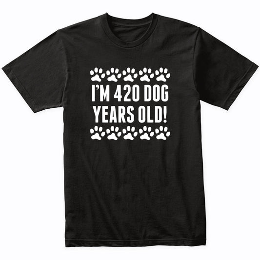 420 Dog Years Old Funny 60th Birthday Funny Math T-Shirt
