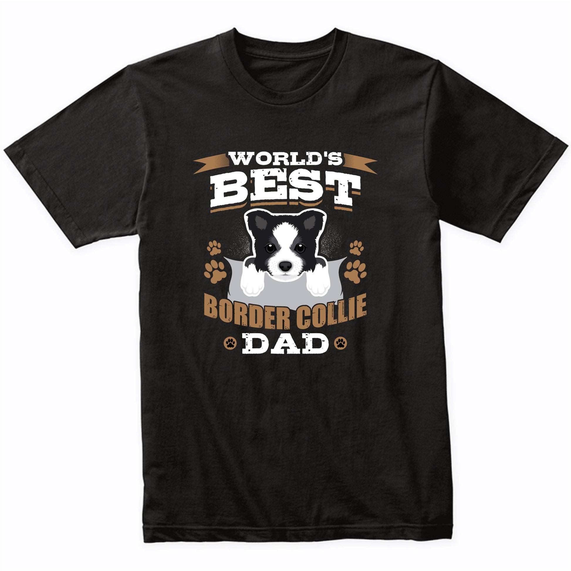 World's Best Border Collie Dad Dog Owner T-Shirt