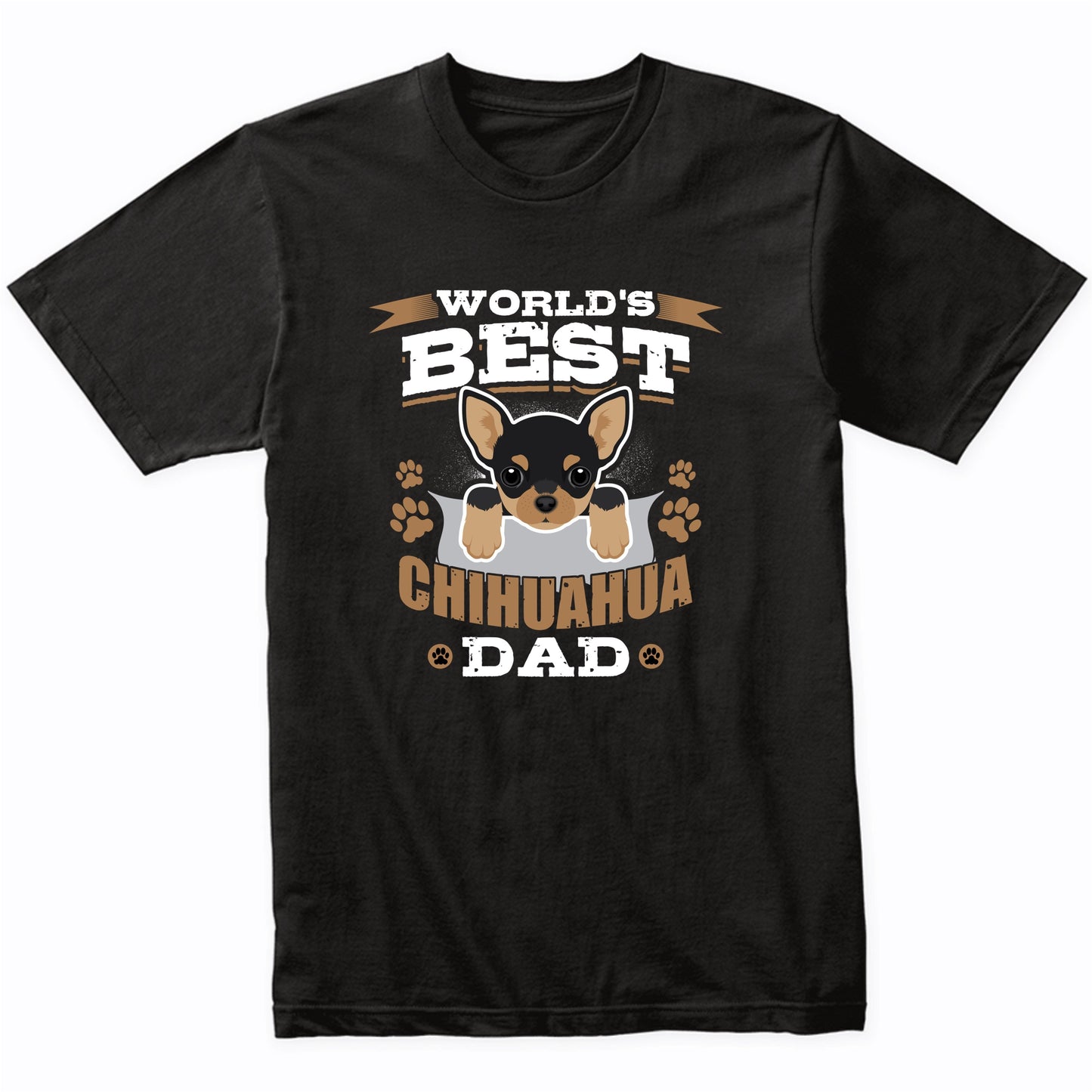 World's Best Chihuahua Dad Dog Owner T-Shirt