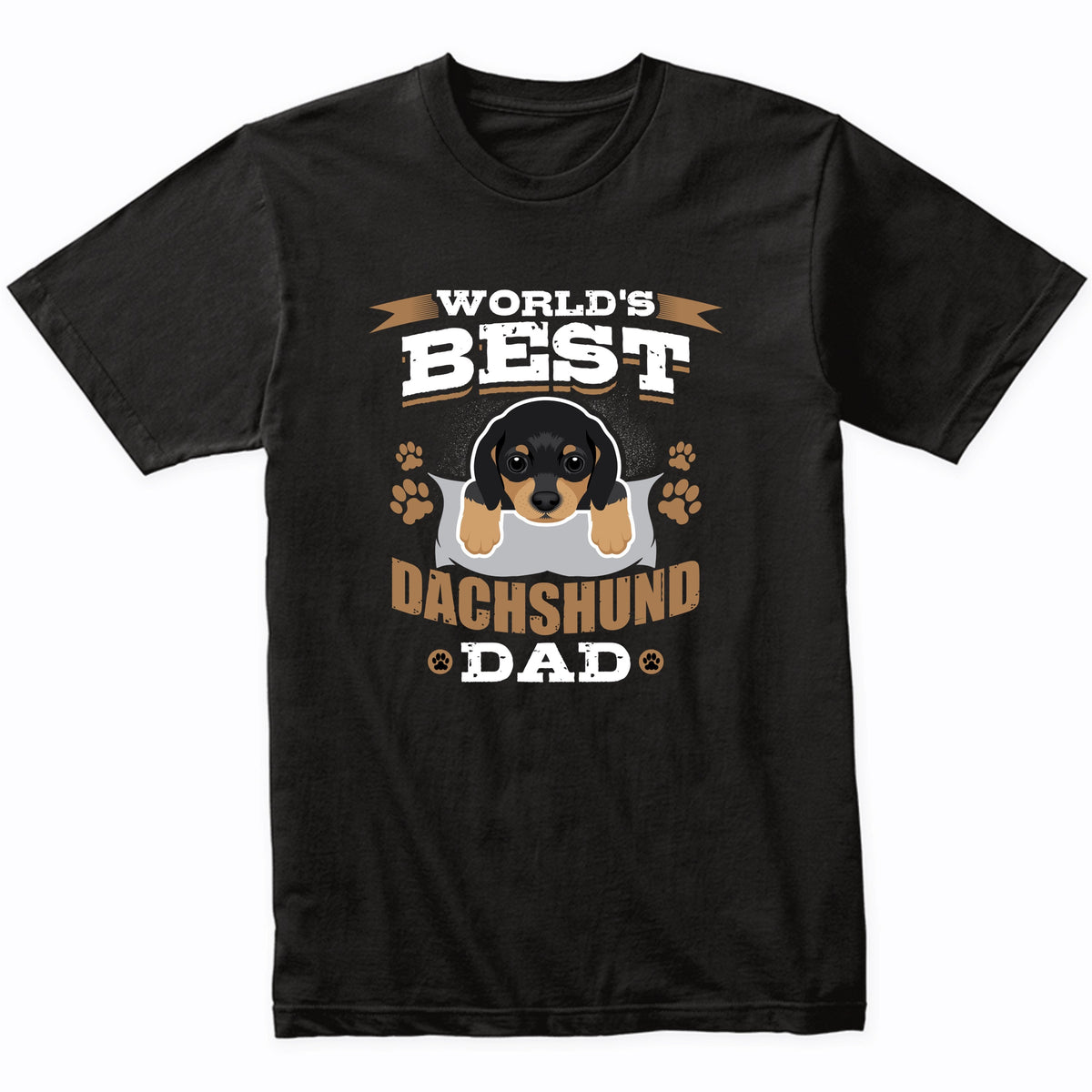 World's Best Dachshund Dad Dog Owner T-Shirt