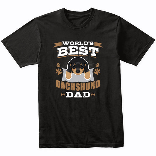 World's Best Dachshund Dad Dog Owner T-Shirt