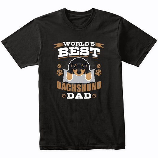 World's Best Dachshund Dad Dog Owner T-Shirt