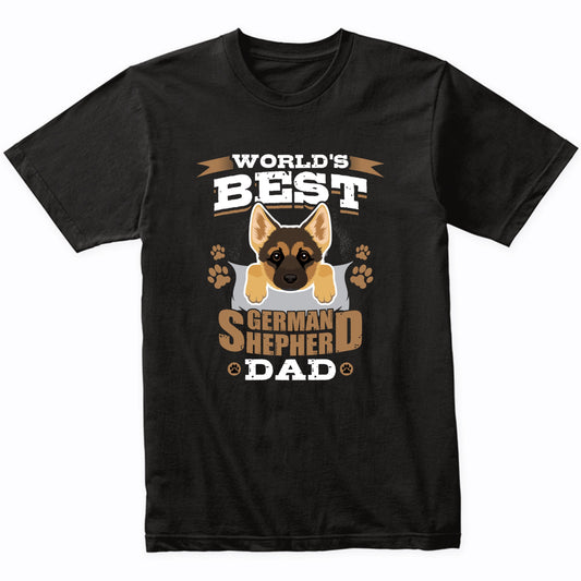 World's Best German Shepherd Dad Dog Owner T-Shirt