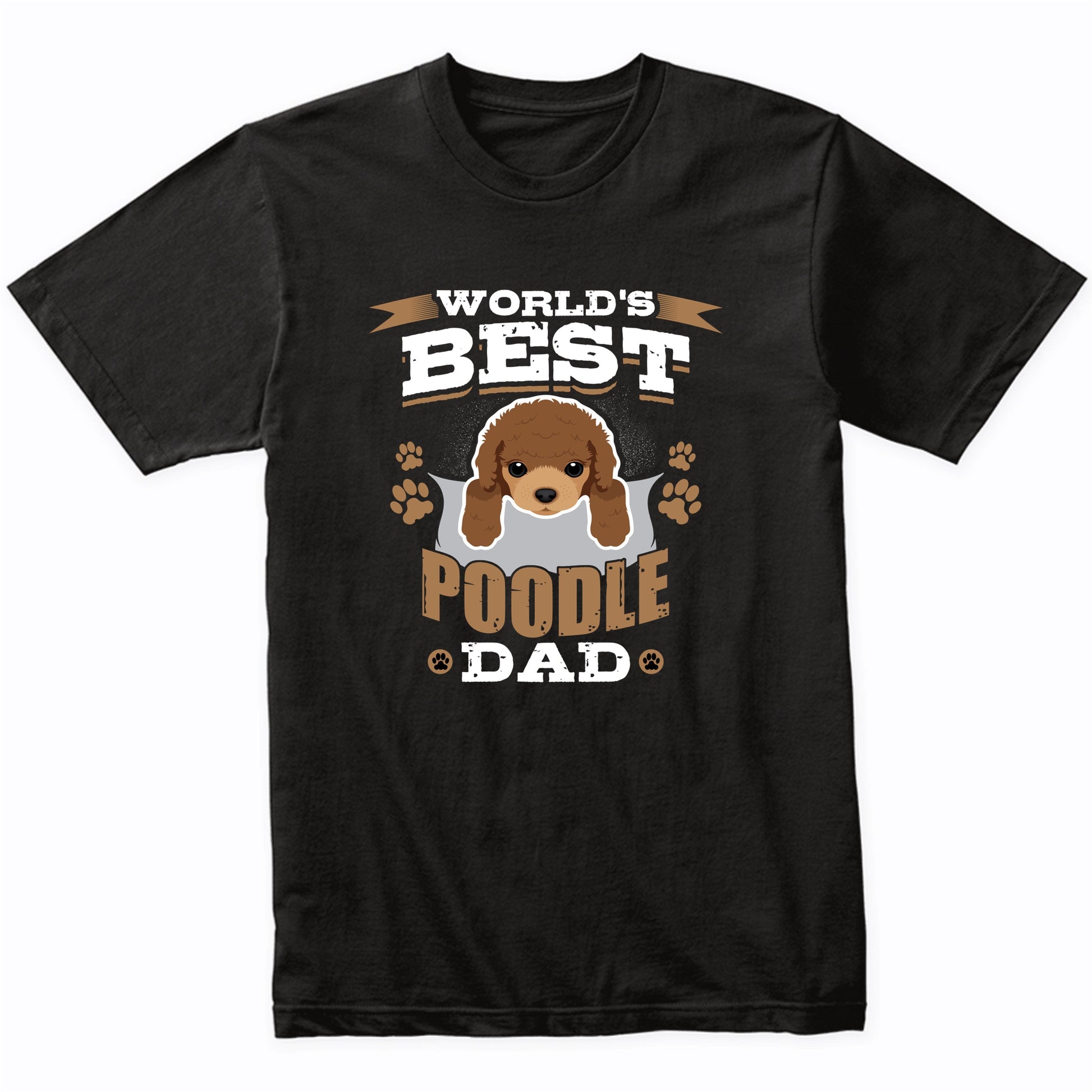 World's Best Poodle Dad Dog Owner T-Shirt