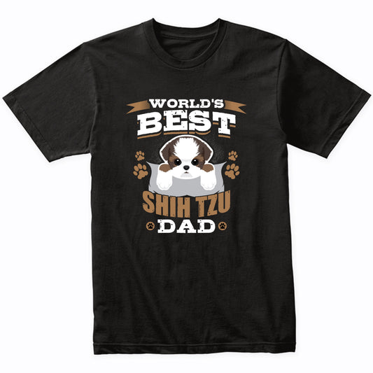 World's Best Shih Tzu Dad Dog Owner T-Shirt