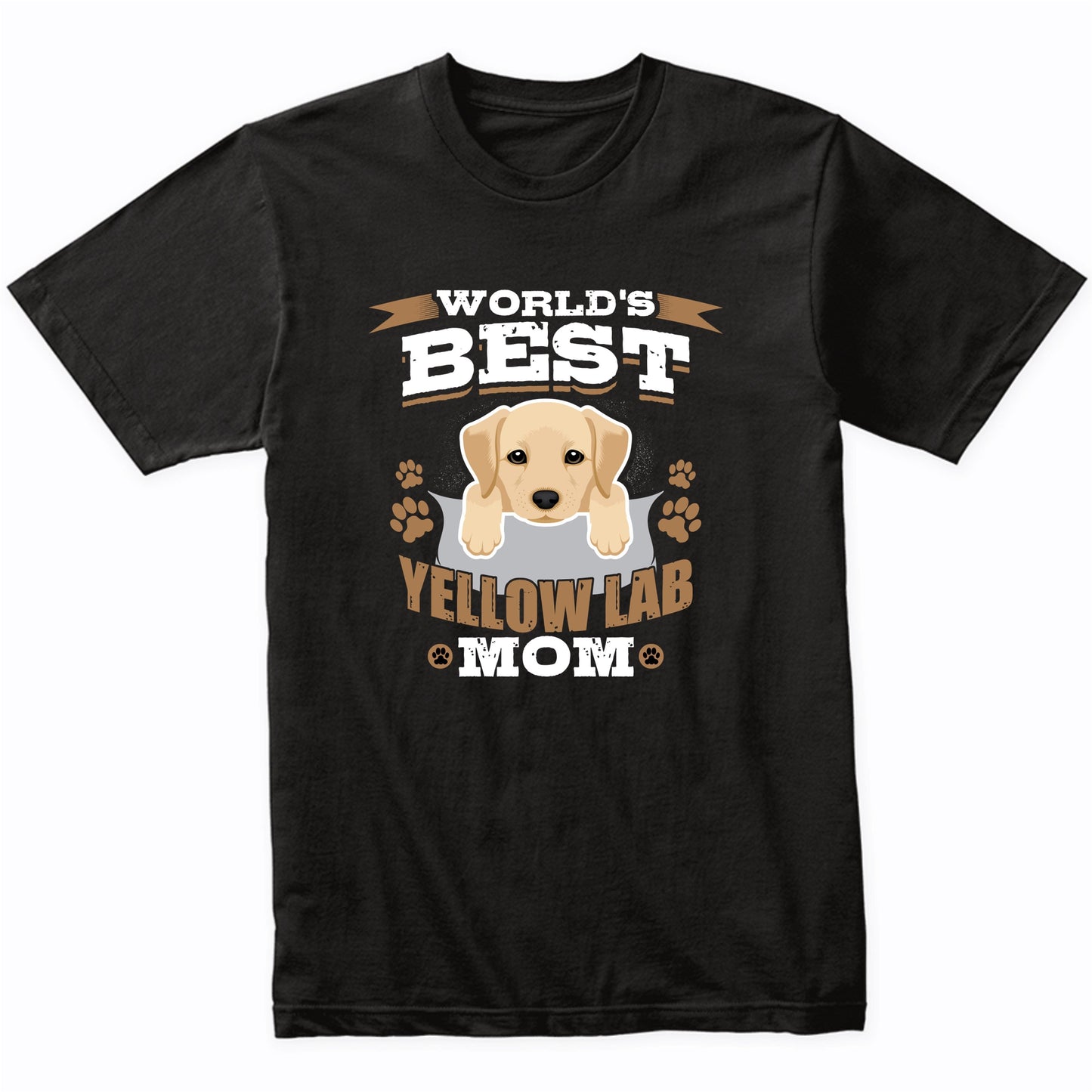 World's Best Yellow Lab Mom Dog Owner T-Shirt