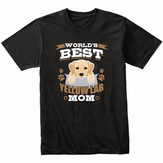 World's Best Yellow Lab Mom Dog Owner T-Shirt