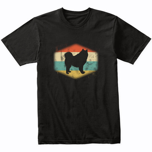 Vintage Retro Samoyed Silhouette Dog Owner T-Shirt