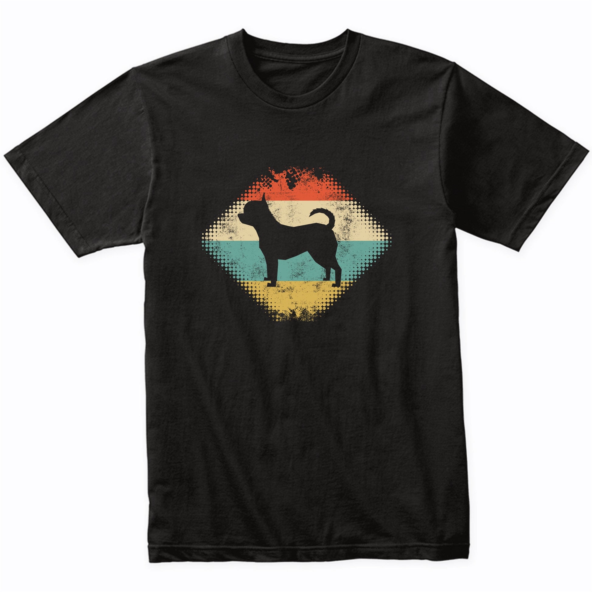 Vintage Retro Chihuahua Silhouette Dog Owner T-Shirt
