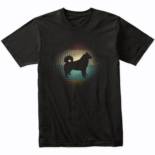 Vintage Retro Alaskan Malamute Silhouette Dog Owner T-Shirt