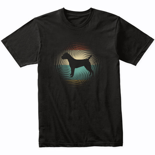 Vintage Retro Border Terrier Silhouette Dog Owner T-Shirt