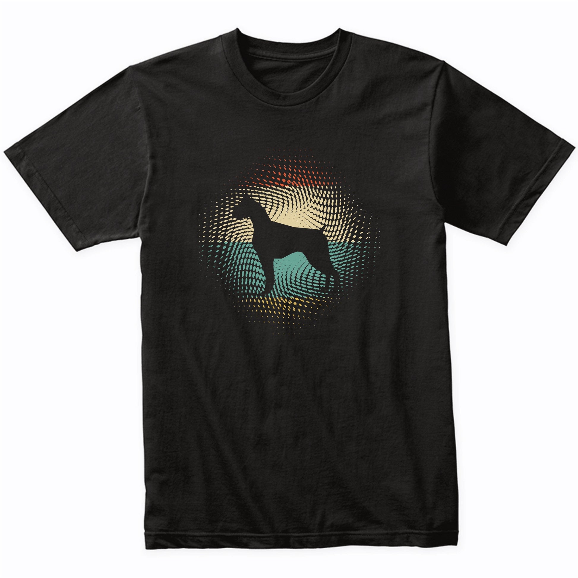 Vintage Retro Boxer Silhouette Dog Owner T-Shirt