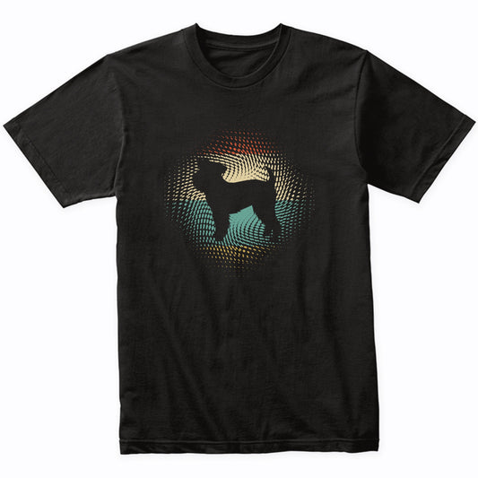 Vintage Retro Brussels Griffon Silhouette Dog Owner T-Shirt