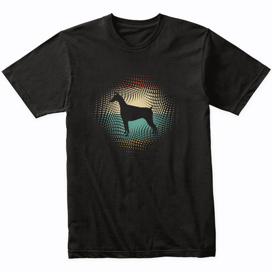 Vintage Retro Doberman Silhouette Dog Owner T-Shirt
