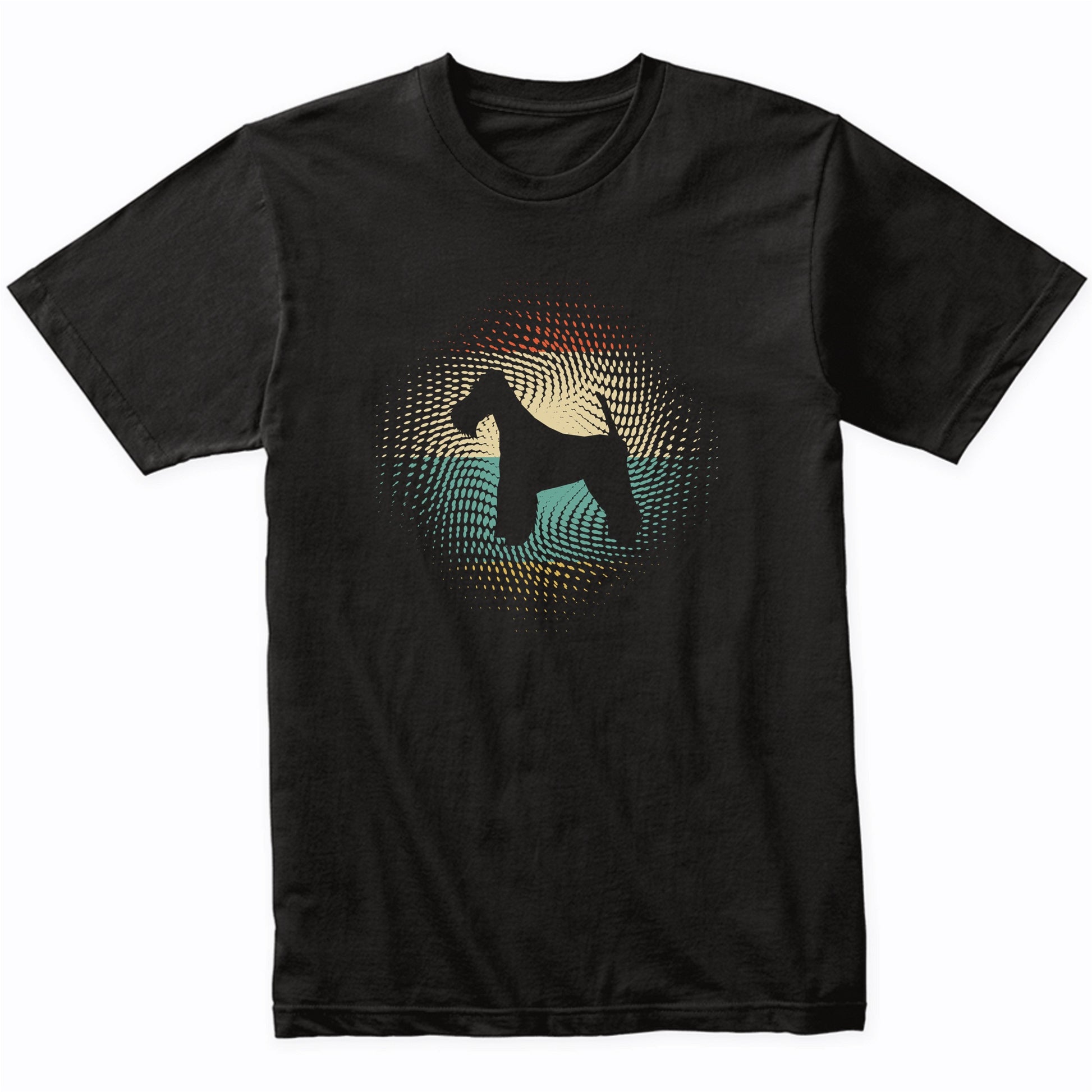 Vintage Retro Fox Terrier Silhouette Dog Owner T-Shirt
