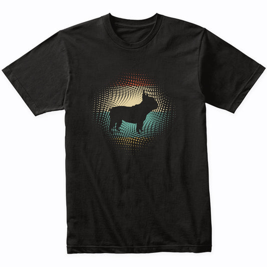 Vintage Retro French Bulldog Silhouette Dog Owner T-Shirt