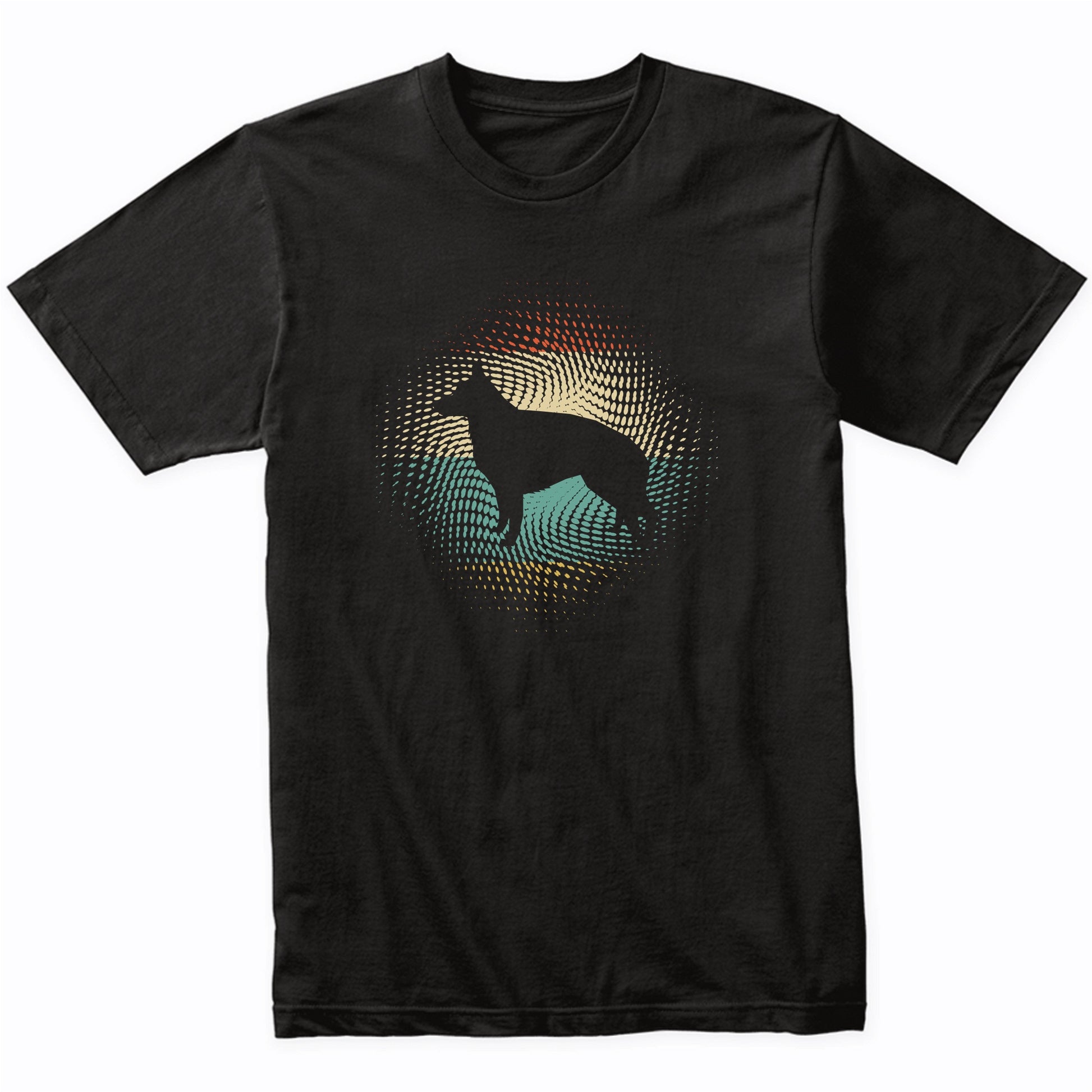 Vintage Retro German Shepherd Silhouette Dog Owner T-Shirt