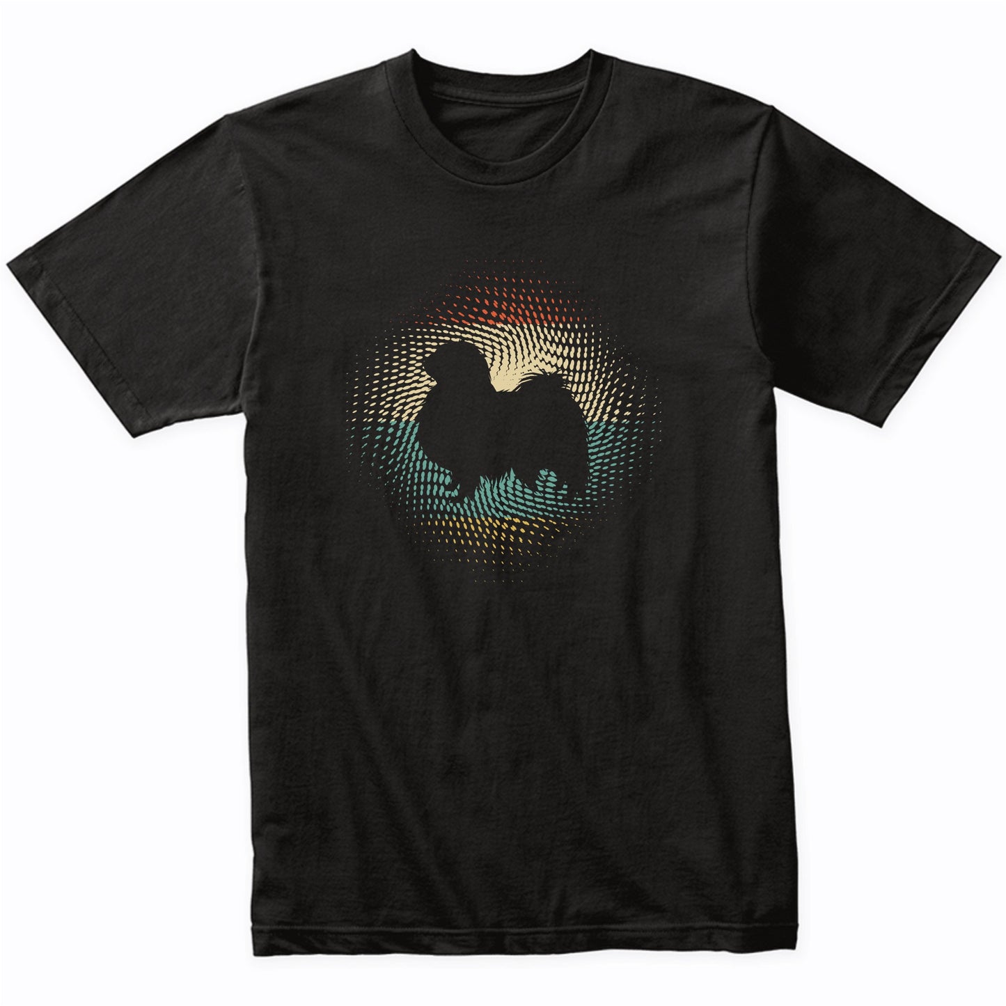 Vintage Retro Japanese Chin Silhouette Dog Owner T-Shirt